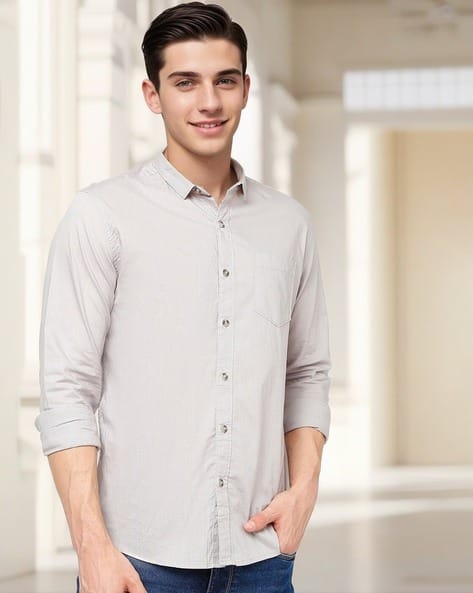 Slim Fit Cotton Shirt
