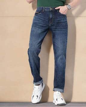 the indian garage co Lightly Washed Slim Fit Jeans-picture-29