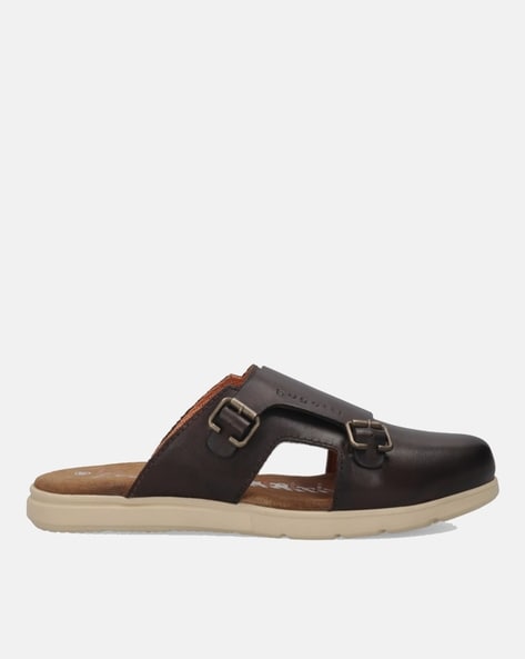 Bugatti Domin Leather Slip-On Sandals