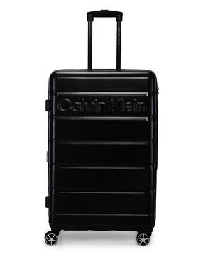 calvin klein Brand Embossed Hard Body Large Trolley Bag-picture-12