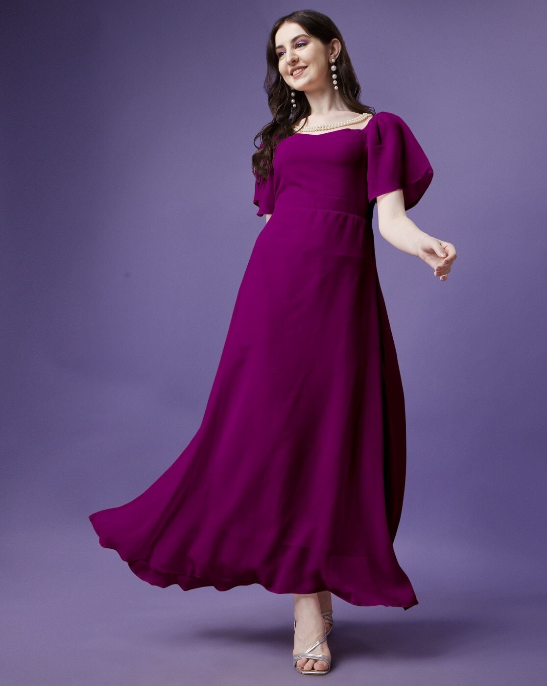 Magenta purple dress hotsell