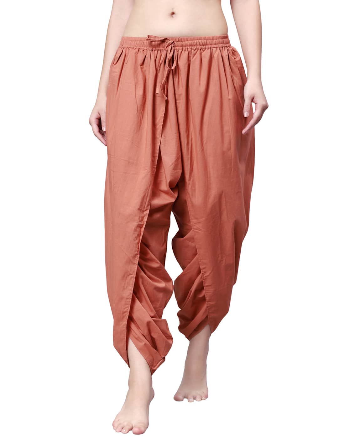 Buy Orange Pants for Women by Yogees Online