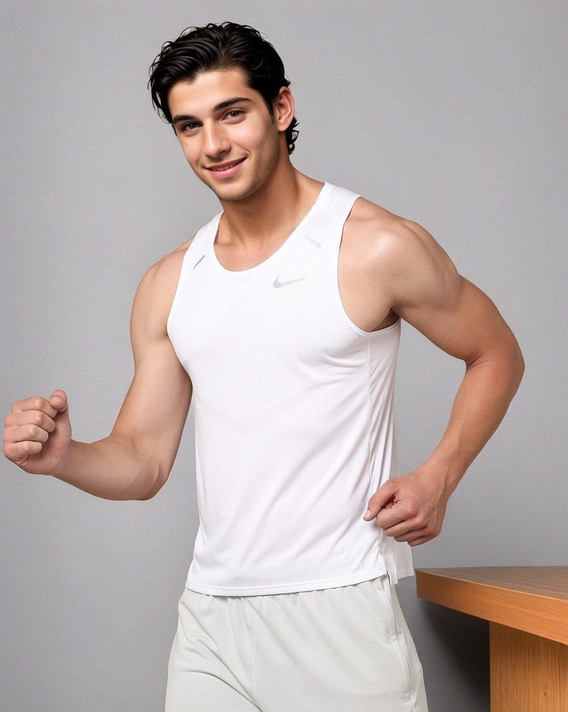 Buy NIKE Men Regular Fit Round-Neck Singlet Online | Ajio.com
