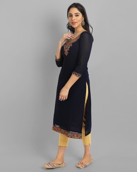 Embroidery Ladies Kurtis, Formal Wear at Rs 1250/piece in Hyderabad | ID:  25019248855