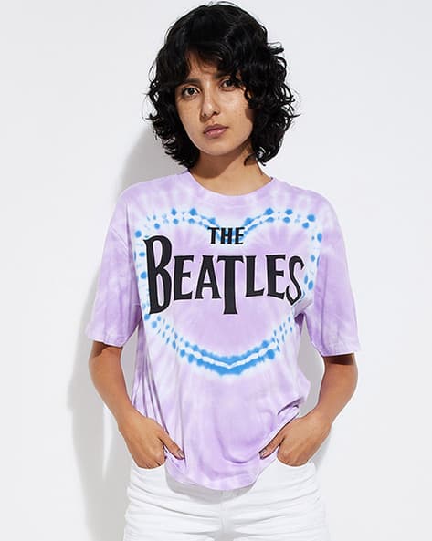 URB_N Women The Beatles Tie Dye T-Shirt