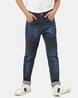Jeans Garçon Urban Ready For Action Taille 12 Ans - Bleu Délavé - Ourlet Retroussé
