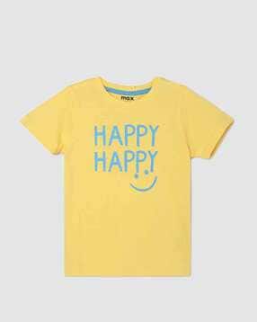 max Regular Fit Typographic Printed T-Shirt-picture-11
