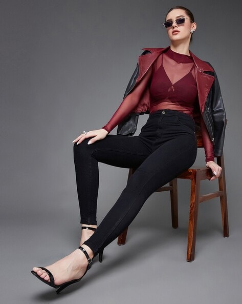 Miss Chase Women High-Rise Skinny Fit Jeans