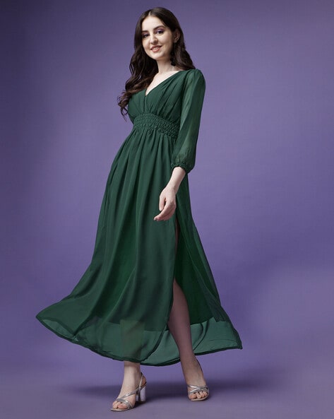 Buy Green Dresses & Gowns for Women by Jash Creation Online
