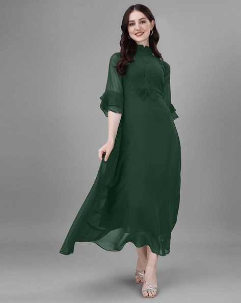 Buy Green Dresses Gowns for Women by Raiyani Fashion Online Ajio