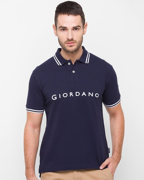Giordano Navy Blue Solid Polo T Shirt for men price Best buy price in India November 2024 detail trends PriceHunt
