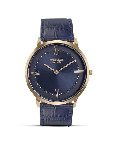 SONATA Men Analogue Watch with Leather Strap- SP70006WL01