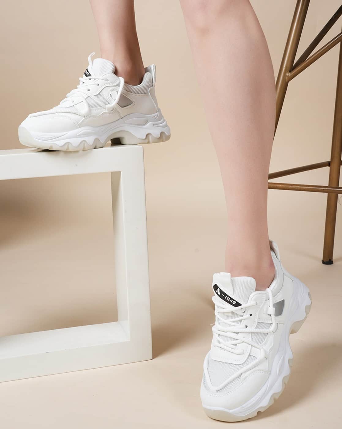 Buy White Sneakers for Women by Steppings Online