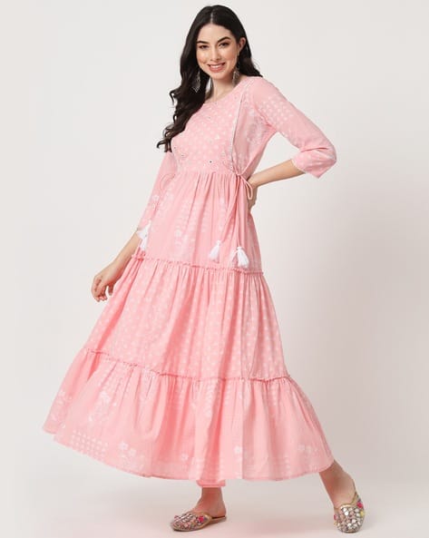 Buy Pink Dresses & Gowns for Women by Amira's Indian Ethnic Wear Online |  Ajio.com