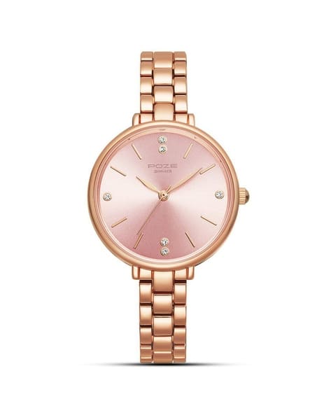 SONATA Women Analogue Watch with Metal Strap- SP80018WM01W