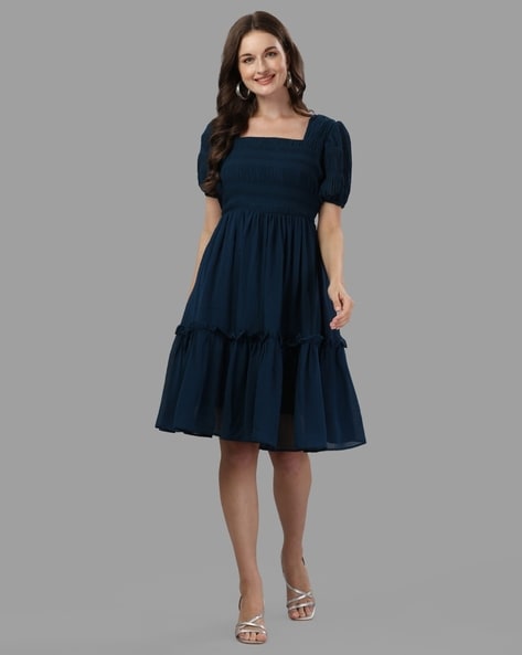 Buy Blue Dresses for Women by Raiyani Fashion Online