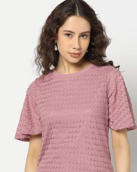 Knitted shirt women best sale