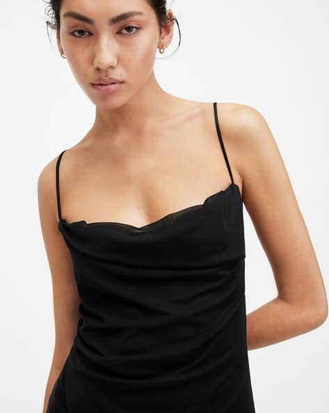 ulla mesh draped midi dress thefoxykat1 on LTK