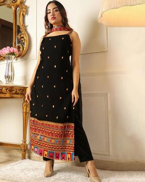 Black Kurti set with Dupatta