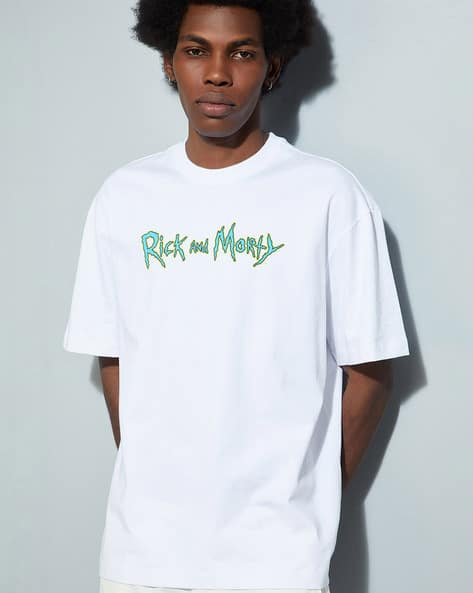 rick and morty Tシャツ　macra Buy White Tshirts for Men by MAX Online | Ajio.com