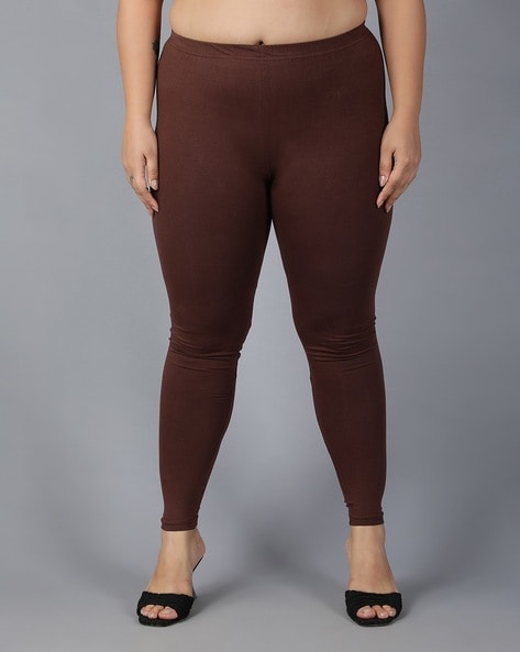 Buy Plus Size Store Women Brown Cotton Leggings (38) Online at Best Prices  in India - JioMart.