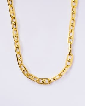 p n gadgil jewellers Men Yellow Gold Sheen Indoitalian Chain-picture-13