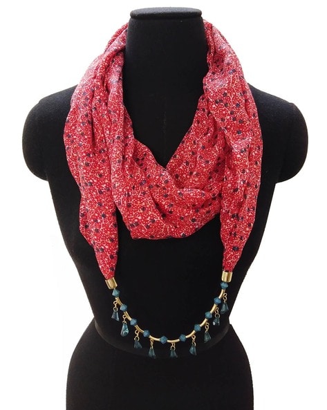 Women Floral Print Scarf Price in India