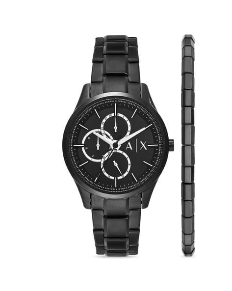 ARMANI EXCHANGE Men Chronograph Black Watch - AX7154SET