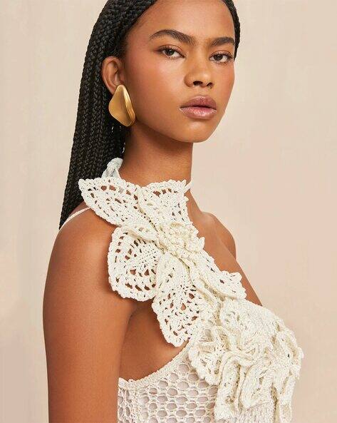 Buy Cult Gaia Kendria Crochet Mini Dress Online | Ajio.com