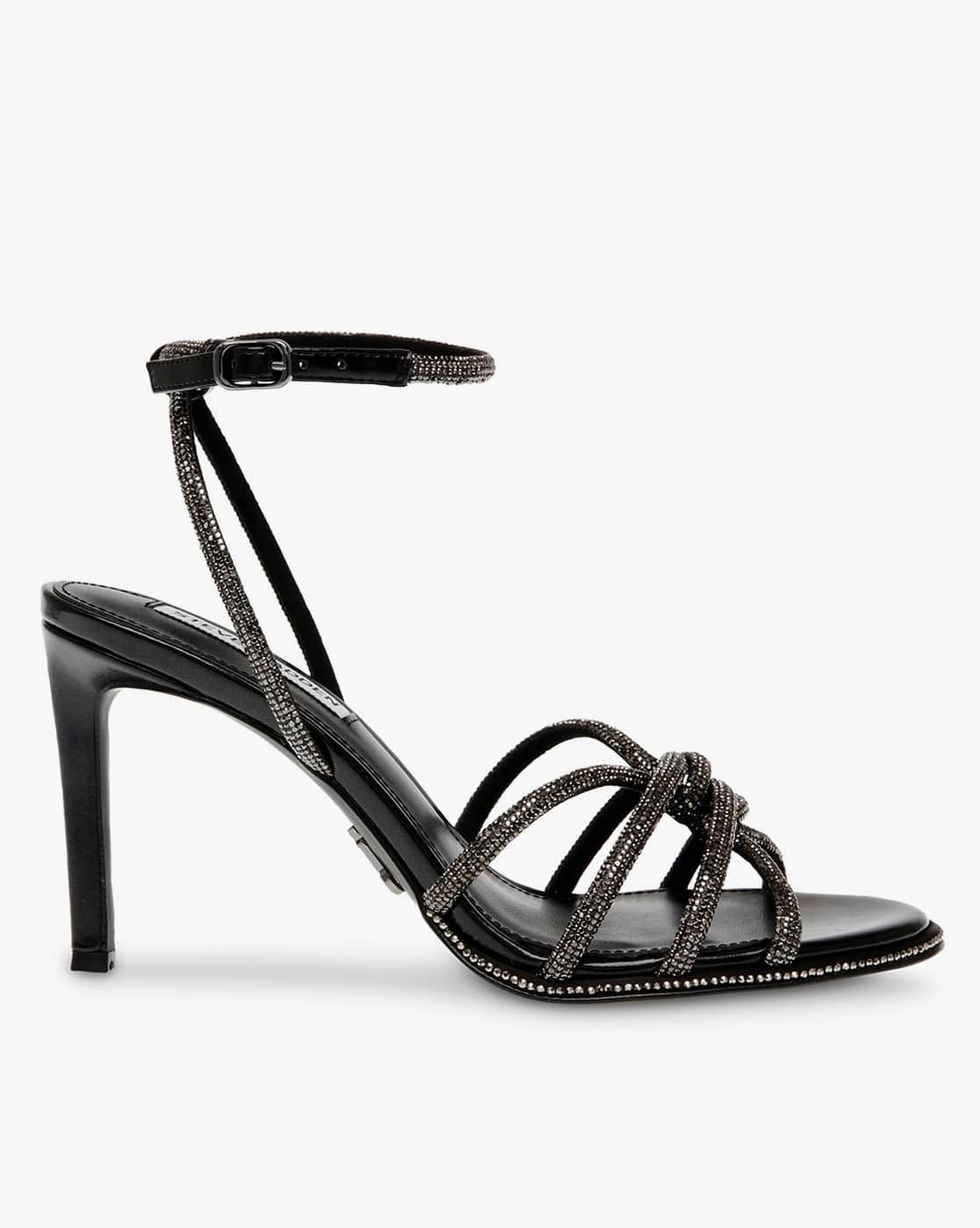 Buy Black Heeled Sandals for Women by STEVE MADDEN Online