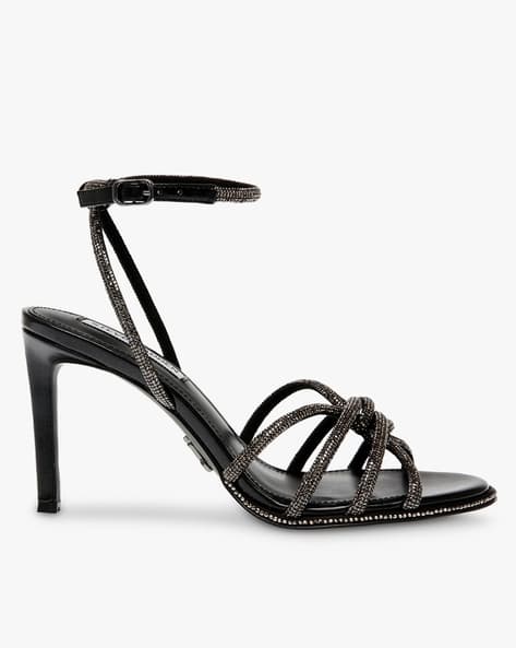 Buy Black Heeled Sandals for Women by STEVE MADDEN Online