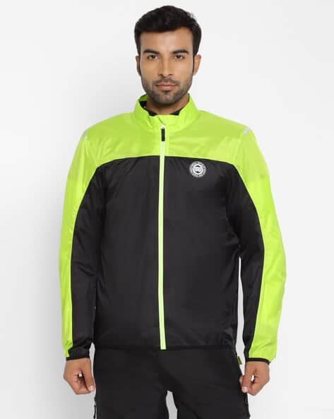 Men Black And Neon Jacket Buy Neon Green Black Jackets Coats