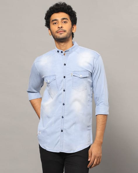Buy Aqua Shirts for Men by GRANDSTITCH Online | Ajio.com