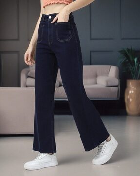Buy Green Jeans & Jeggings for Women by Zizvo Online