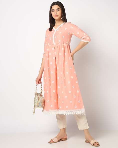 Peach Kurtas for Women by AVAASA MIX N' MATCH Online | Ajio.com