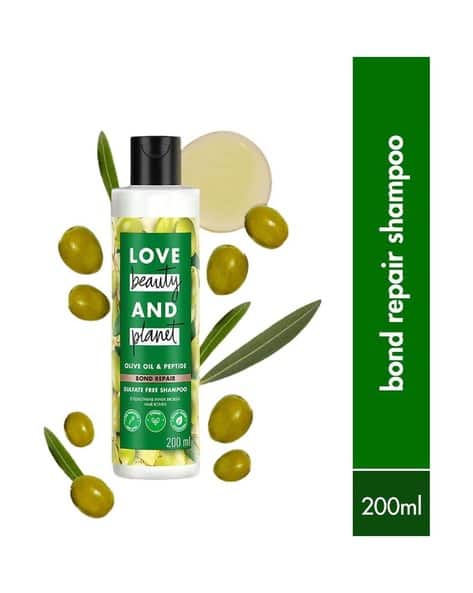 LOVE beauty AND planet Bond Repair Shampoo with Olive Oil And Peptide for Damaged Hair