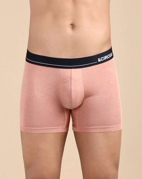 Men Mid-Rise Outer Elasticated Waist Boxer Briefs