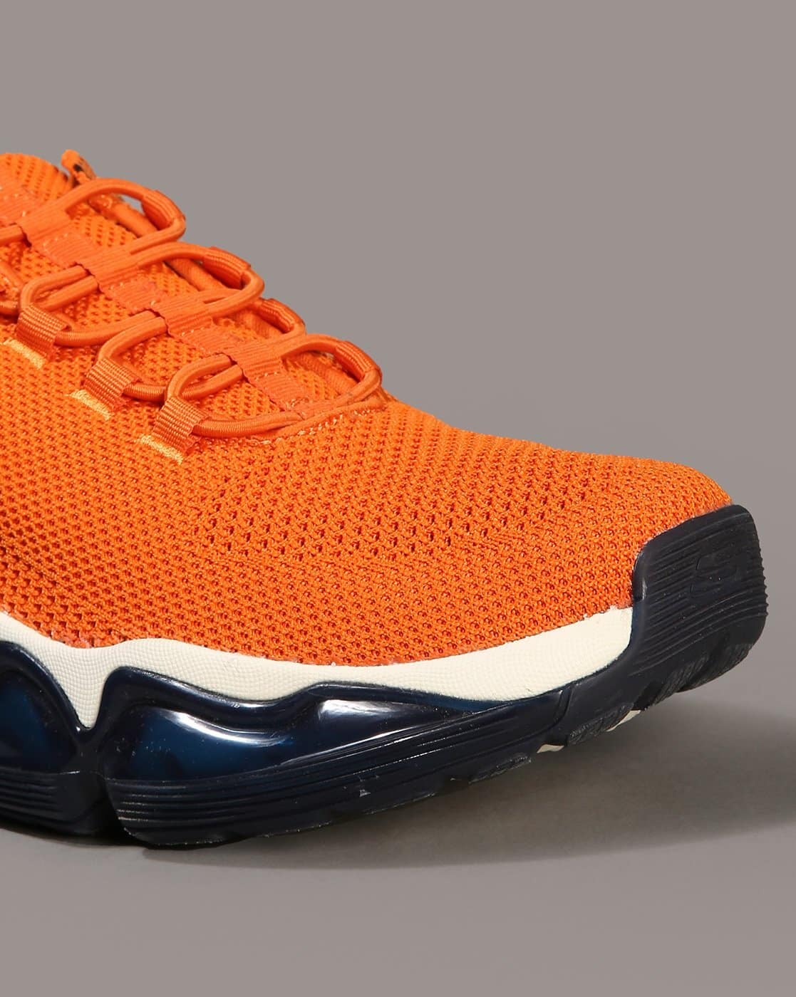 Buy Skechers Men Air Cushioning Mega Lace-Up Shoes | Orange Color