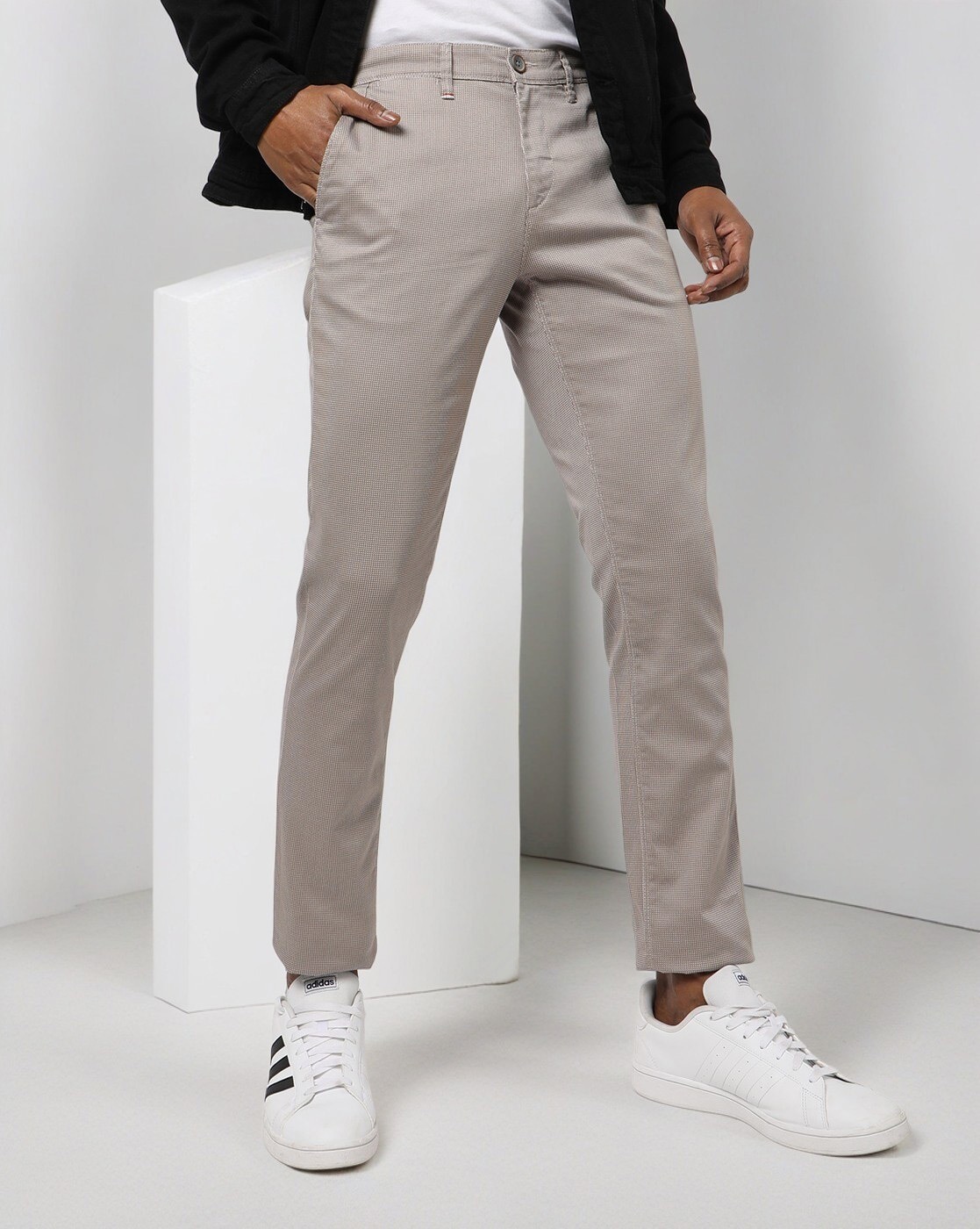 Buy Beige Grey Trousers & Pants for Men by JOHN PLAYERS Online