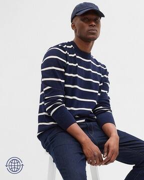 gap blue striped sweater