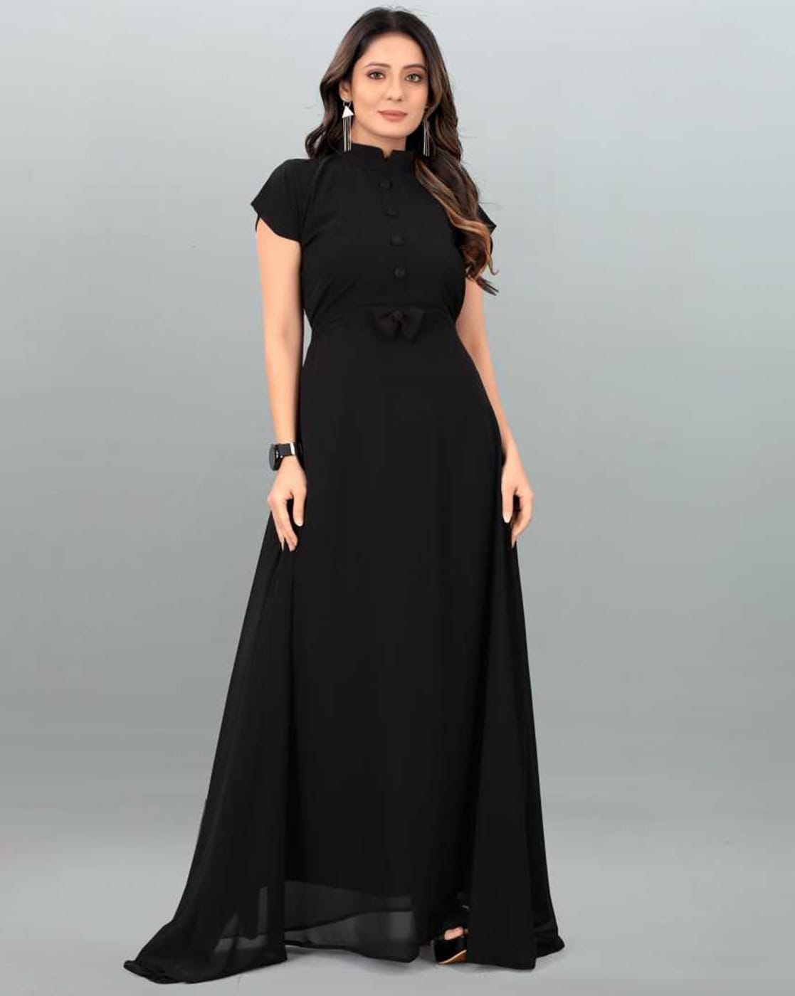 Top more than 235 black gown for chubby best