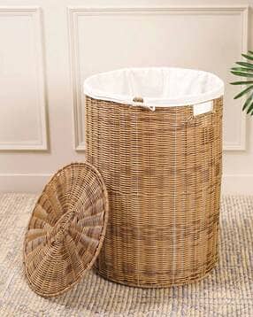 pure home and living Heather Wicker Bin with Lid-picture-51