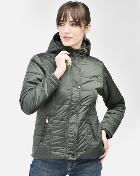 Buy Olive Jackets Coats for Women by Crimsoune club Online Ajio