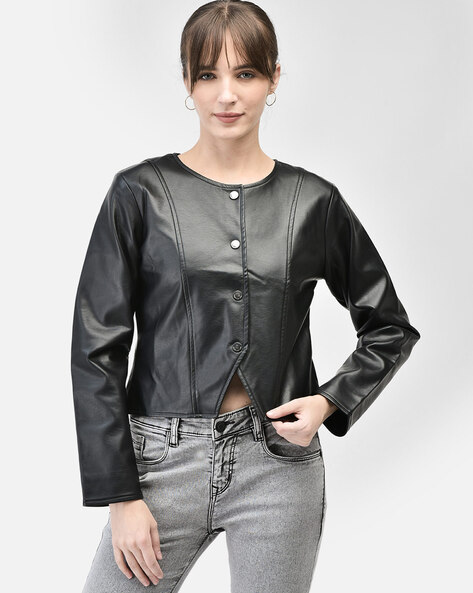 Buy Black Jackets Coats for Women by Crimsoune club Online Ajio