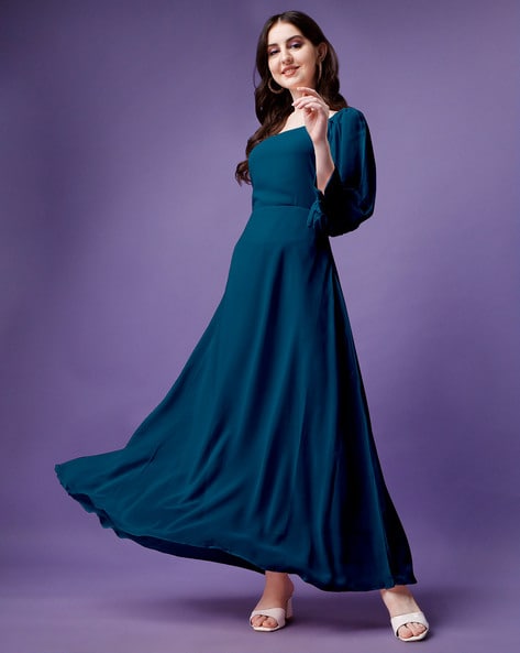 Latest Designer Gown for Ladies Pastel Blue