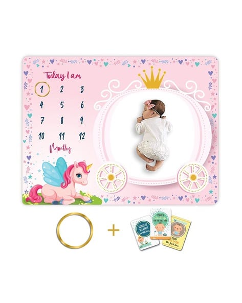 Grishu Collection Baby Monthly Milestone Blanket