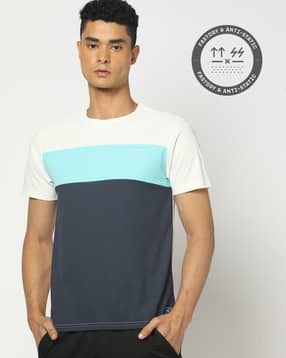 performax Men Colourblock Regular Fit Crew-Neck T-Shirt-picture-25