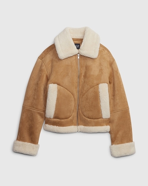 Gap shearling on sale jacket