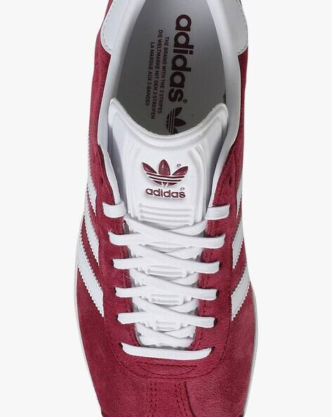 Buy ADIDAS Gazelle Lace-Up Sneakers | Burgundy Color Men