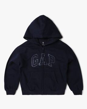 Girls Brand Embroidered Relaxed Fit Hoodie-image-23